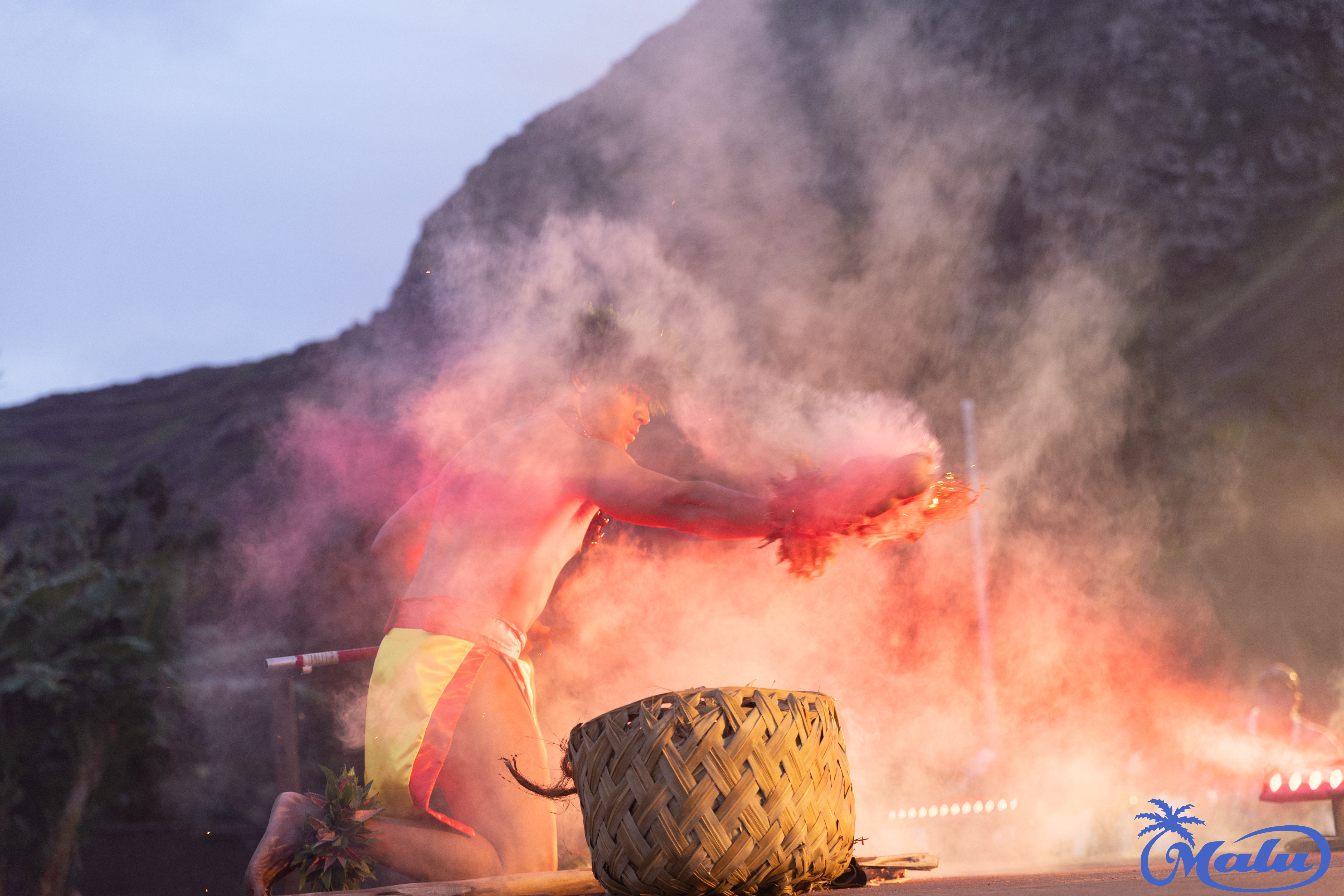 Malu Productions fire knife performance